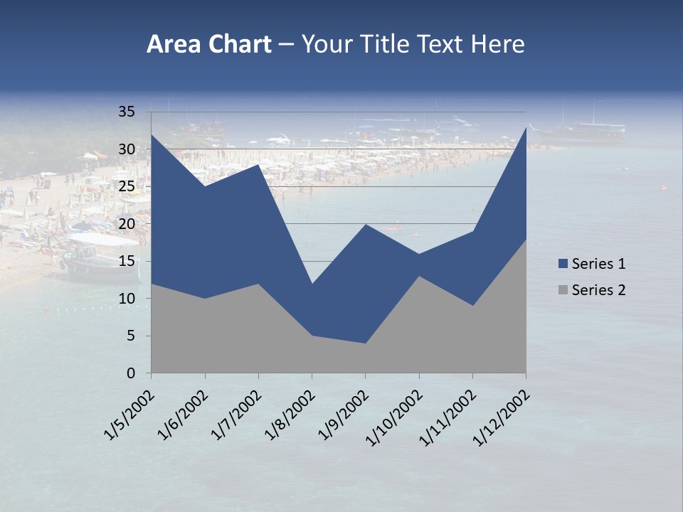 Island Brac Sea PowerPoint Template