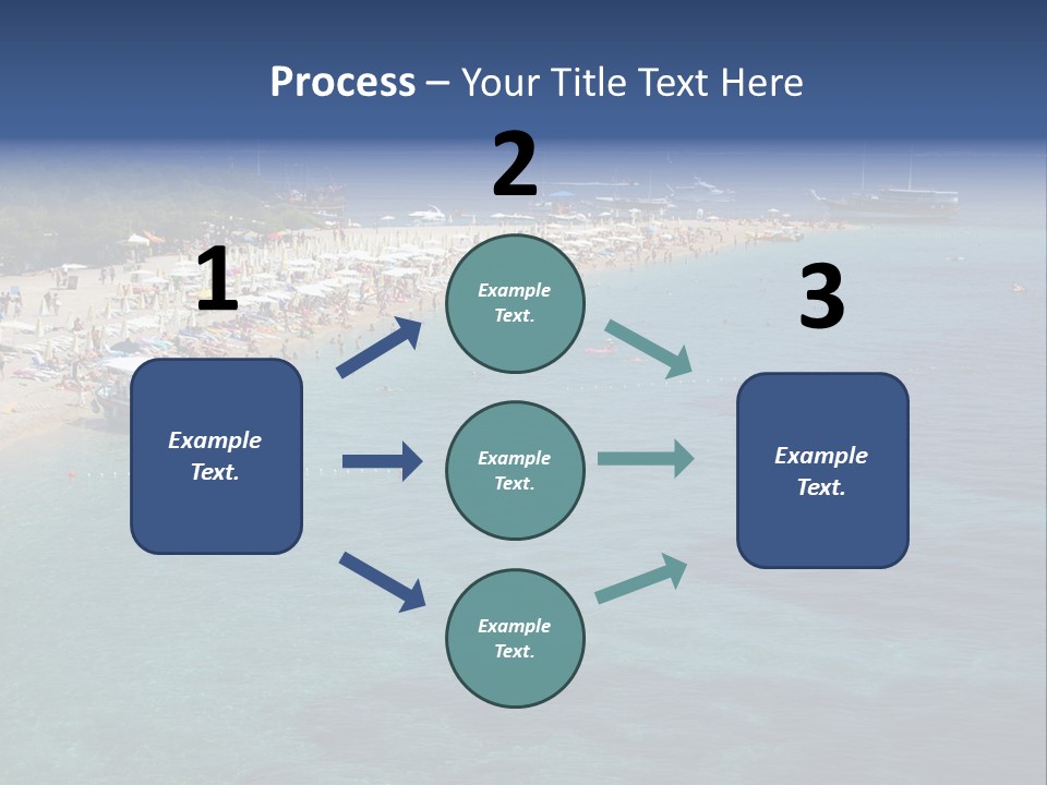 Island Brac Sea PowerPoint Template