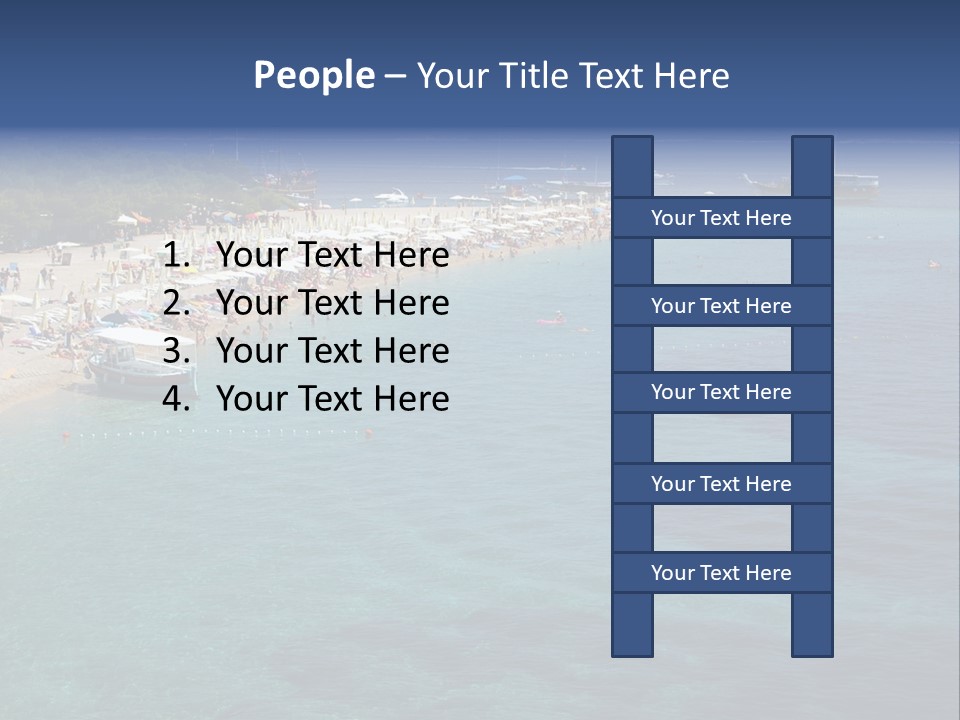 Island Brac Sea PowerPoint Template