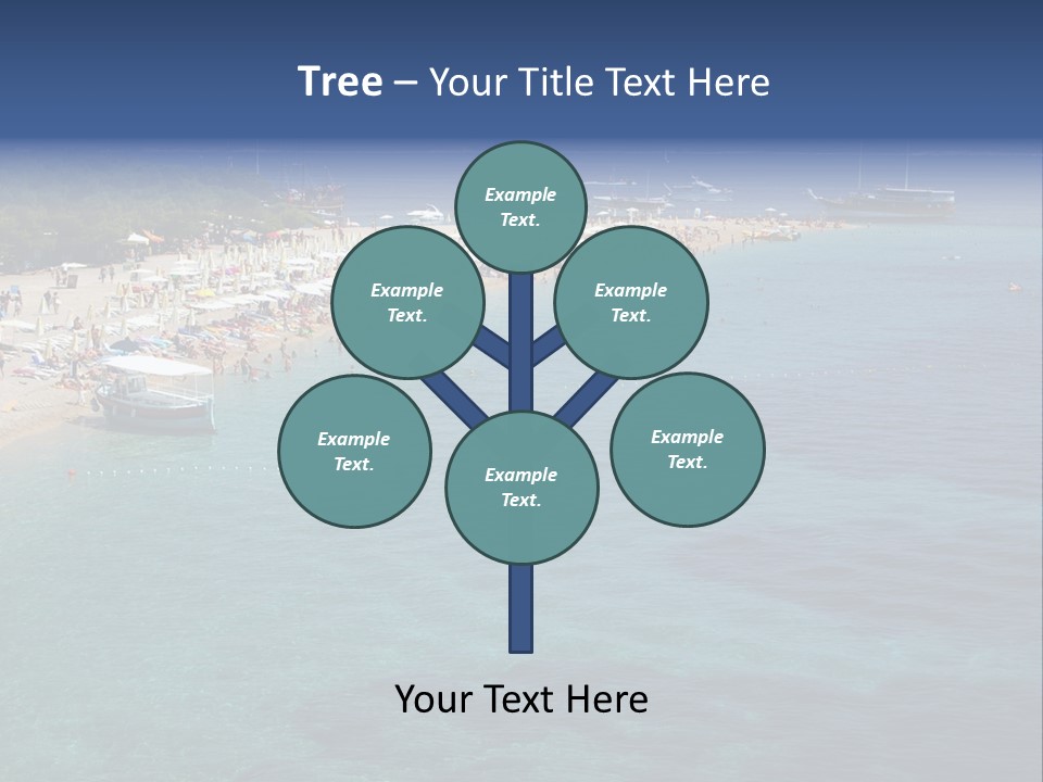 Island Brac Sea PowerPoint Template