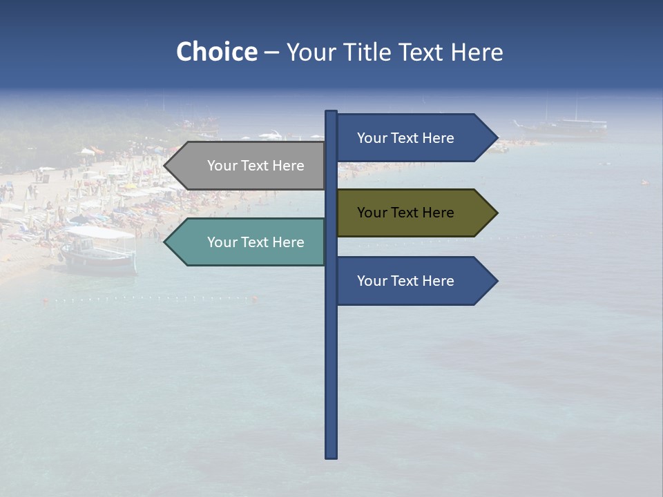 Island Brac Sea PowerPoint Template