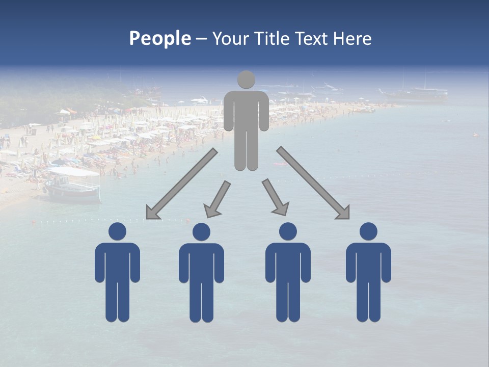 Island Brac Sea PowerPoint Template