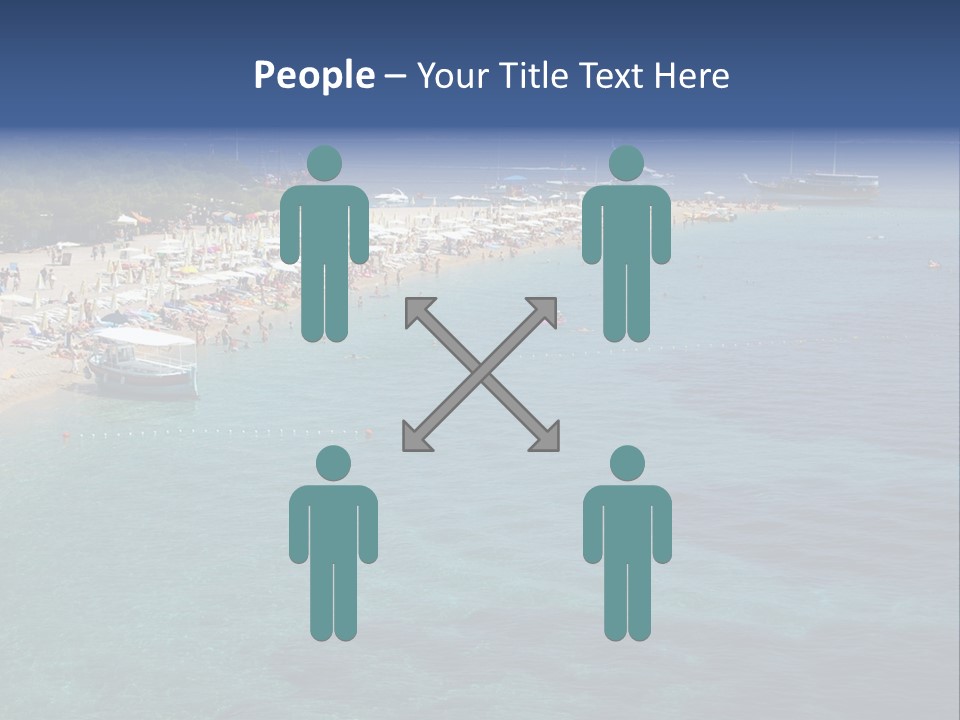 Island Brac Sea PowerPoint Template