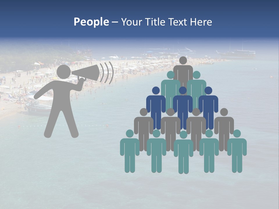 Island Brac Sea PowerPoint Template