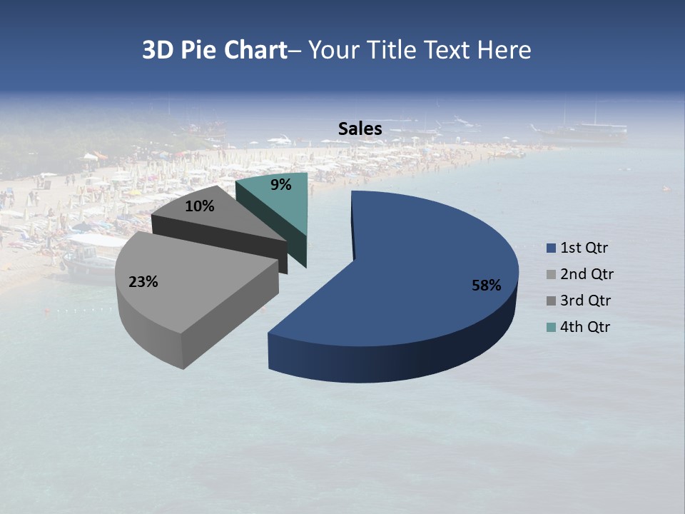 Island Brac Sea PowerPoint Template