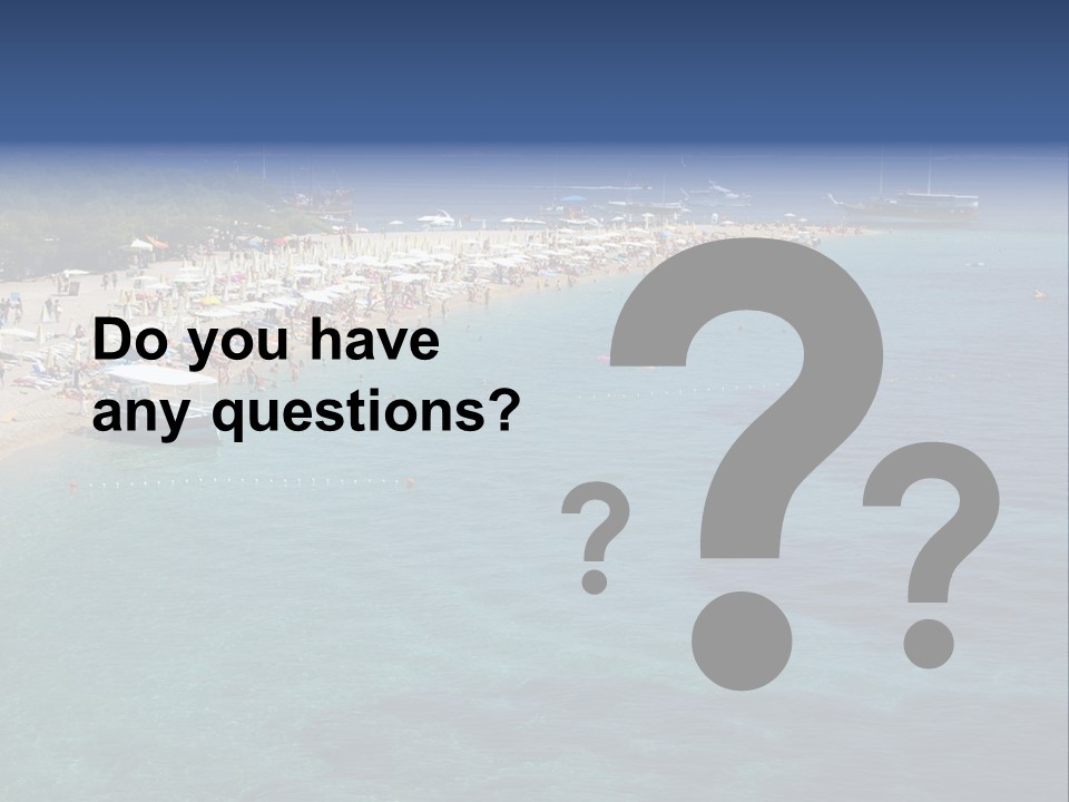 Island Brac Sea PowerPoint Template