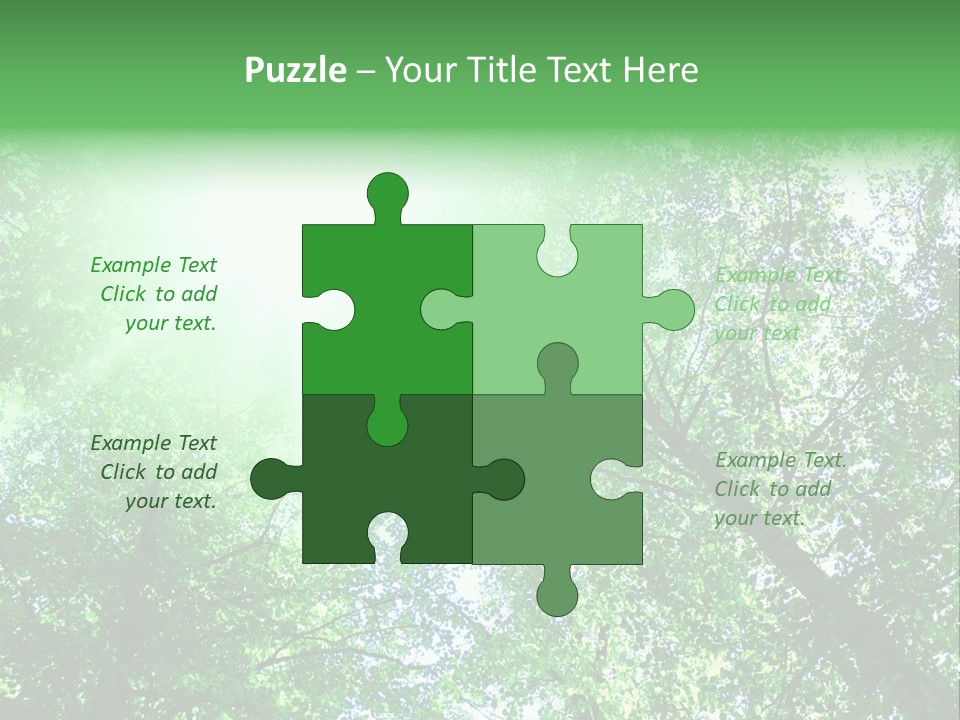 Pine Sunset Sunlight PowerPoint Template