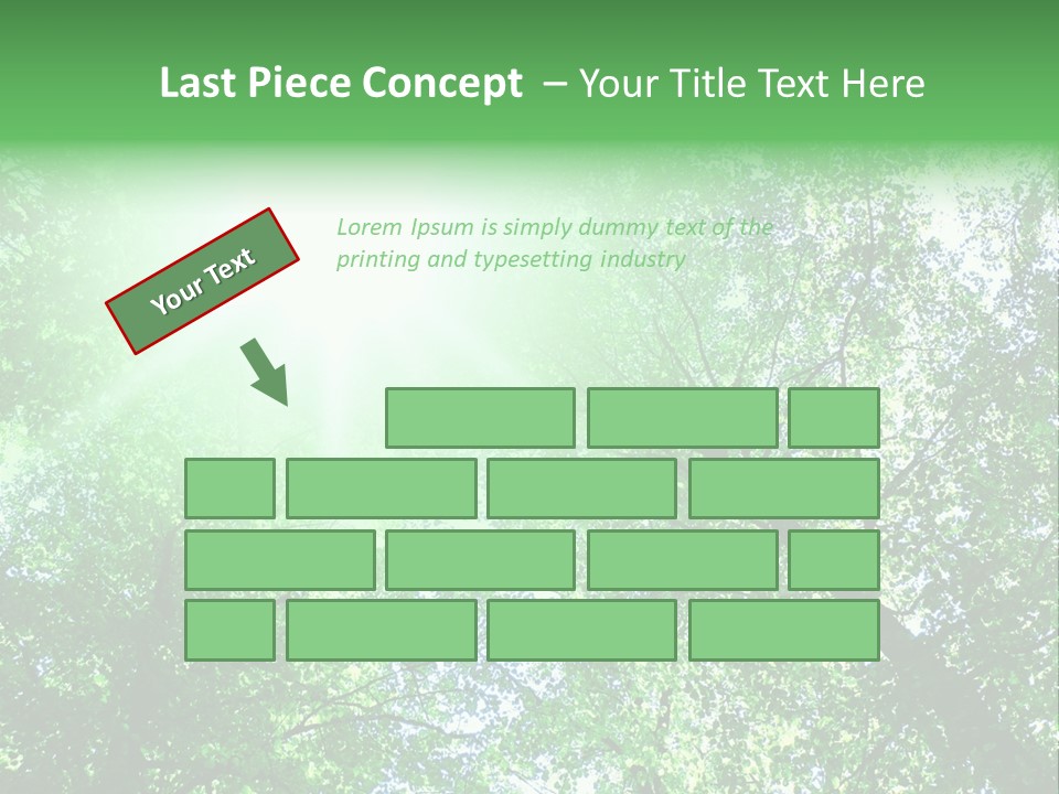 Pine Sunset Sunlight PowerPoint Template