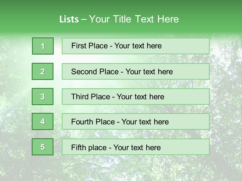 Pine Sunset Sunlight PowerPoint Template