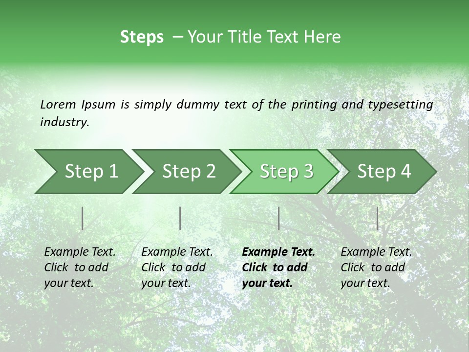 Pine Sunset Sunlight PowerPoint Template