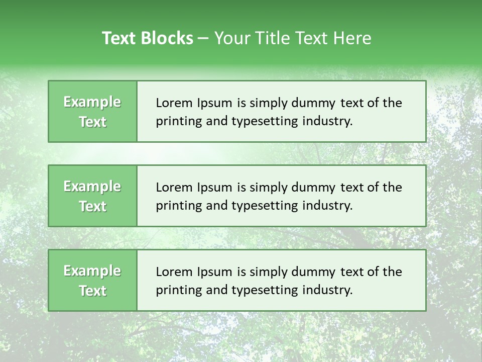 Pine Sunset Sunlight PowerPoint Template