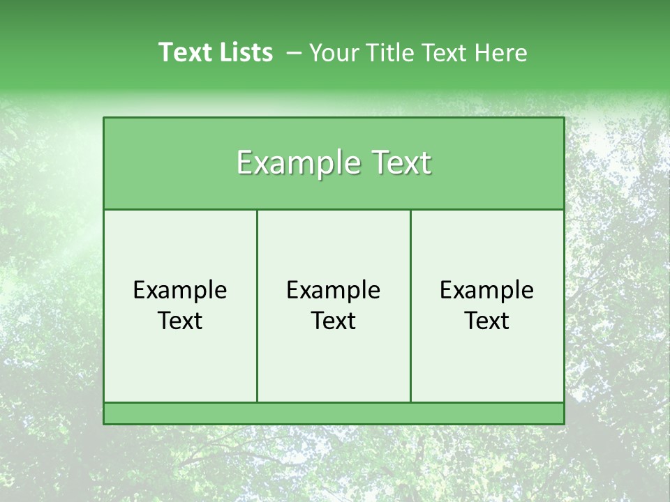 Pine Sunset Sunlight PowerPoint Template