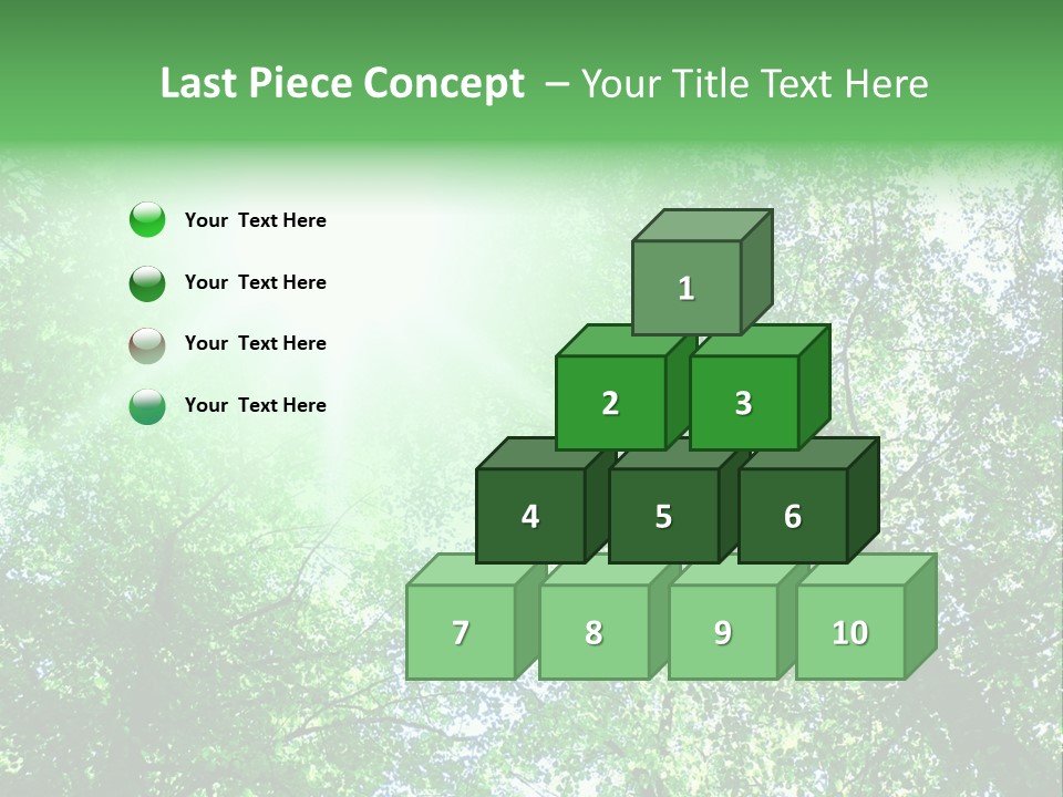 Pine Sunset Sunlight PowerPoint Template