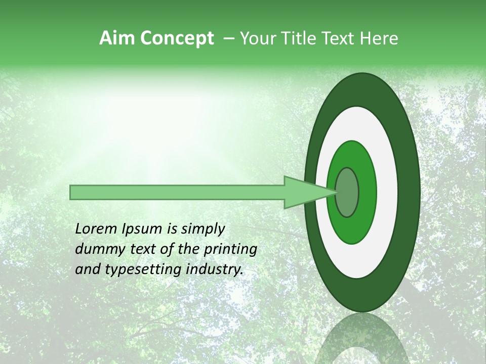 Pine Sunset Sunlight PowerPoint Template