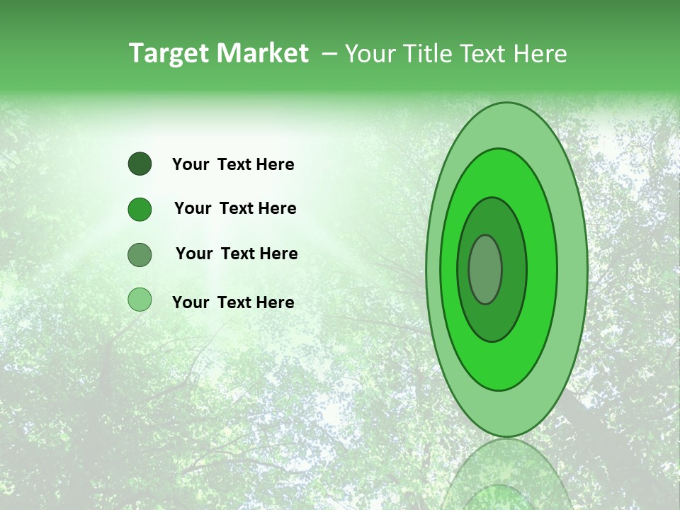 Pine Sunset Sunlight PowerPoint Template