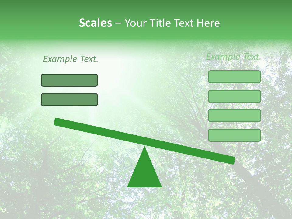 Pine Sunset Sunlight PowerPoint Template