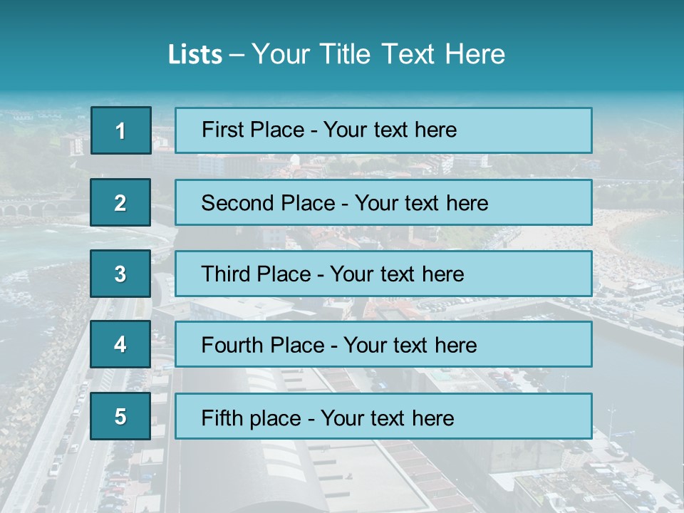Outlook Spain Beach PowerPoint Template