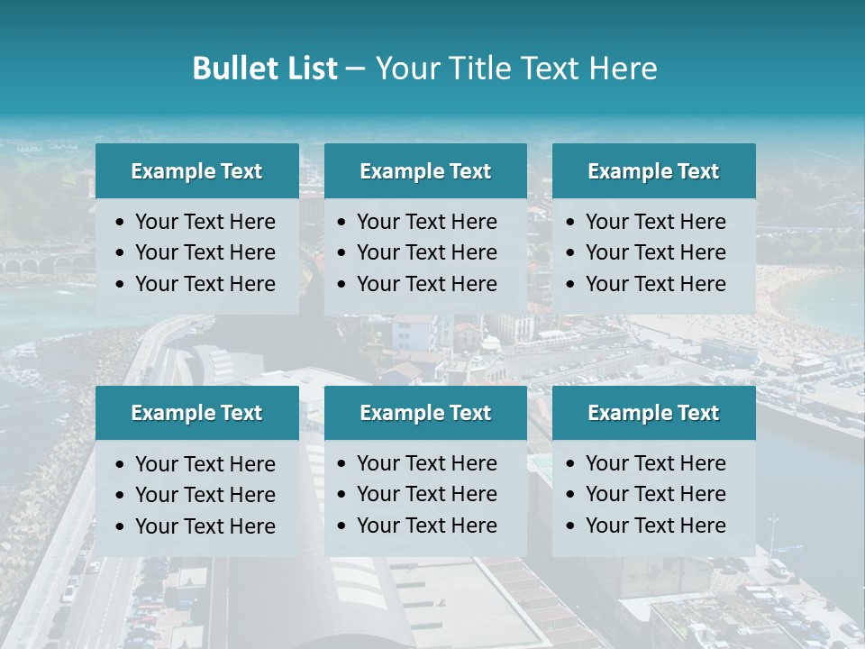 Outlook Spain Beach PowerPoint Template