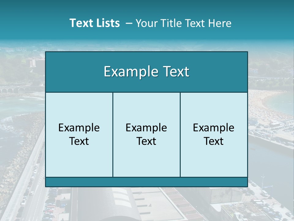 Outlook Spain Beach PowerPoint Template