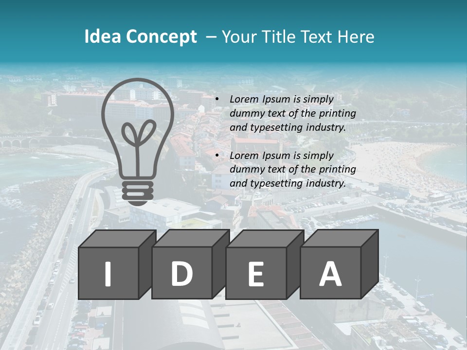 Outlook Spain Beach PowerPoint Template