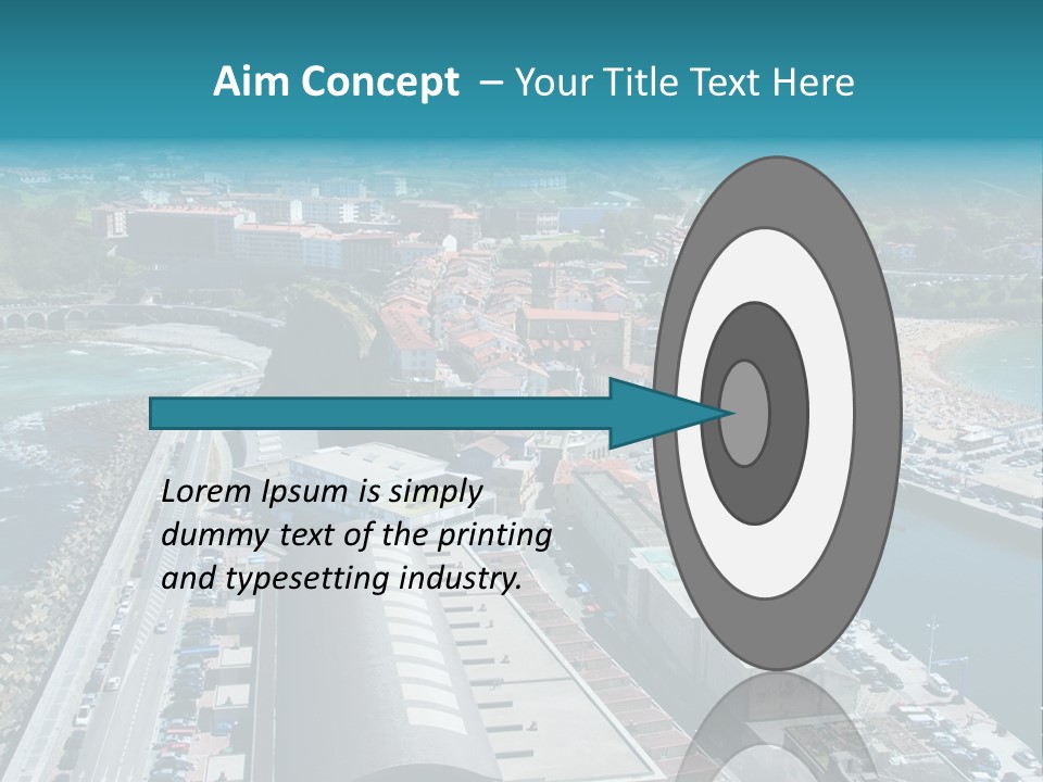 Outlook Spain Beach PowerPoint Template