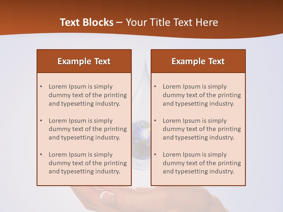 Thirsty Care Blue PowerPoint Template