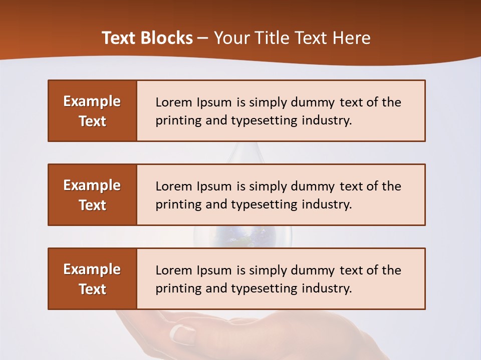 Thirsty Care Blue PowerPoint Template