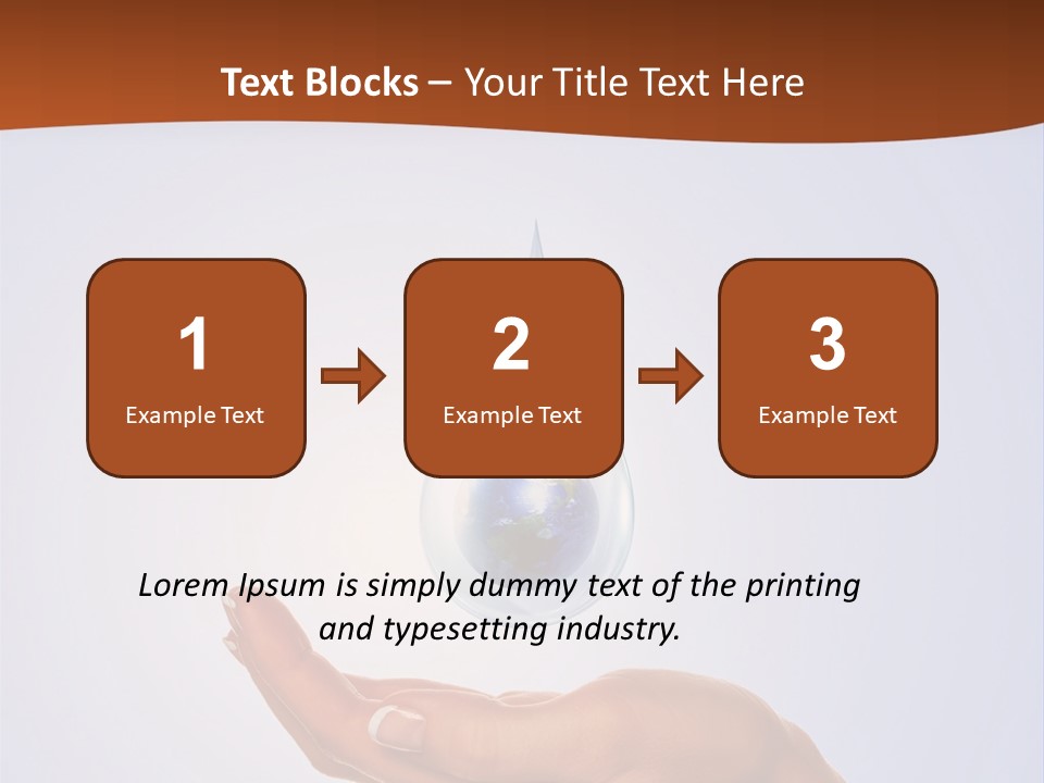 Thirsty Care Blue PowerPoint Template