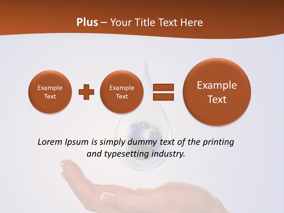 Thirsty Care Blue PowerPoint Template