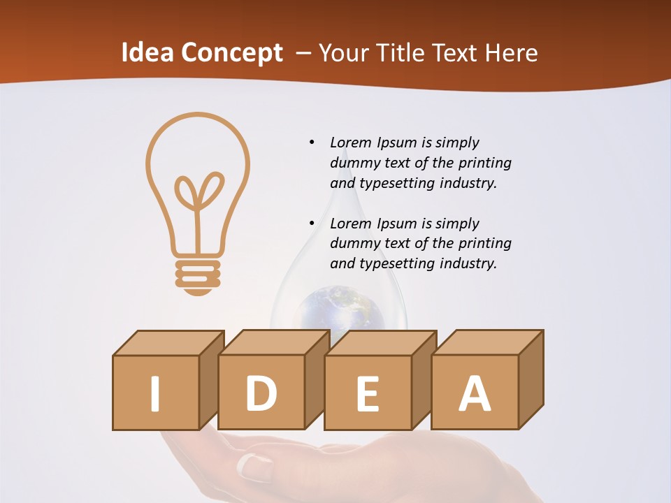 Thirsty Care Blue PowerPoint Template