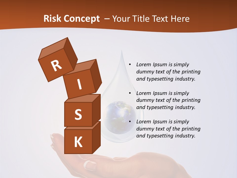 Thirsty Care Blue PowerPoint Template