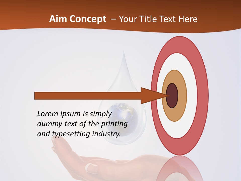 Thirsty Care Blue PowerPoint Template