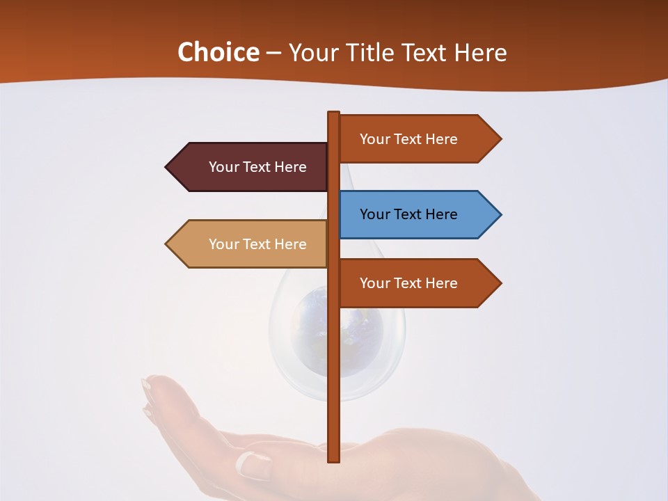 Thirsty Care Blue PowerPoint Template