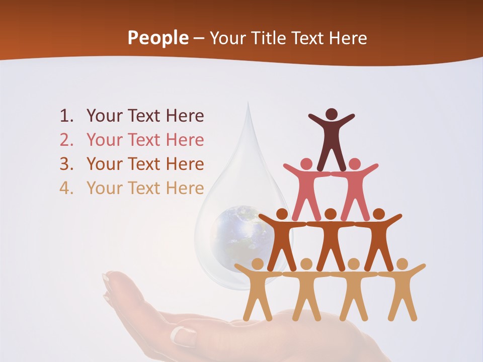 Thirsty Care Blue PowerPoint Template