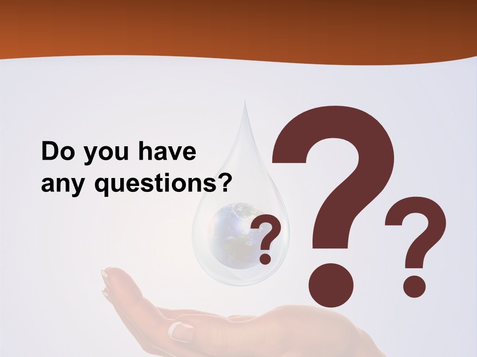 Thirsty Care Blue PowerPoint Template