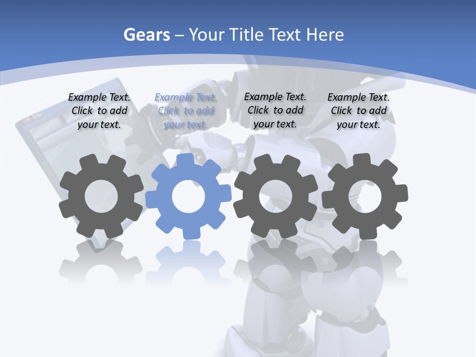 Electronics Navigate Chrome PowerPoint Template