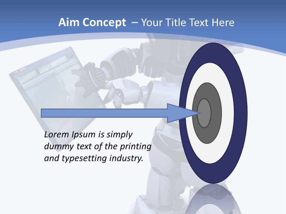 Electronics Navigate Chrome PowerPoint Template