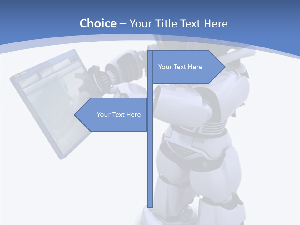 Electronics Navigate Chrome PowerPoint Template