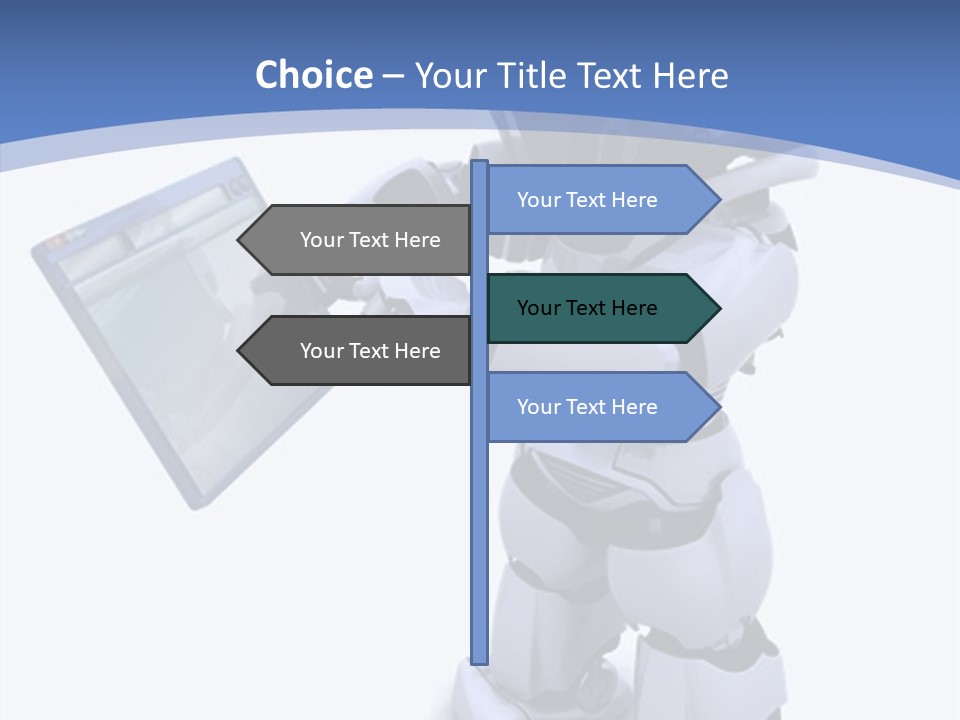 Electronics Navigate Chrome PowerPoint Template