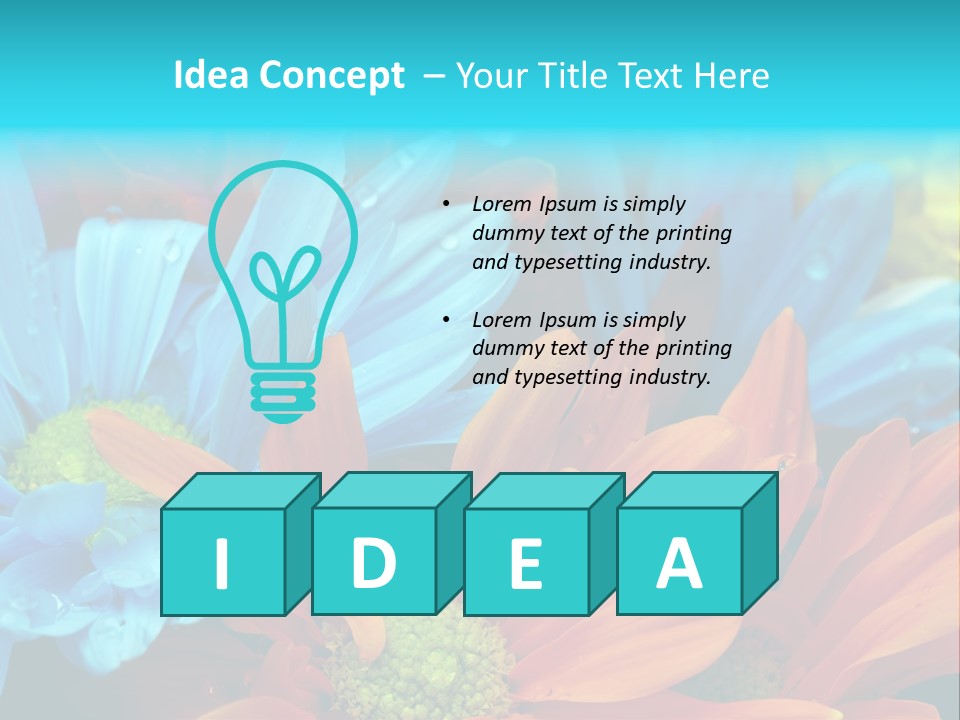 Botanical Bouquet Day PowerPoint Template