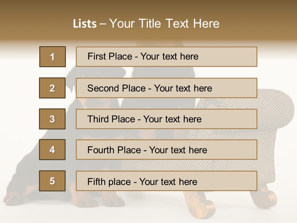 Rott Couch Rottweil Butcher's Dogs PowerPoint Template