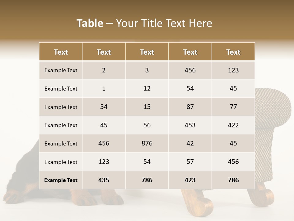 Rott Couch Rottweil Butcher's Dogs PowerPoint Template