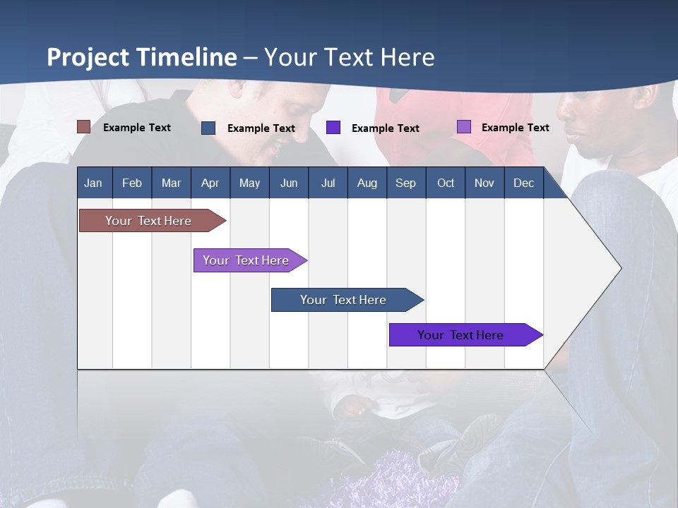 Adult Blue Couple PowerPoint Template