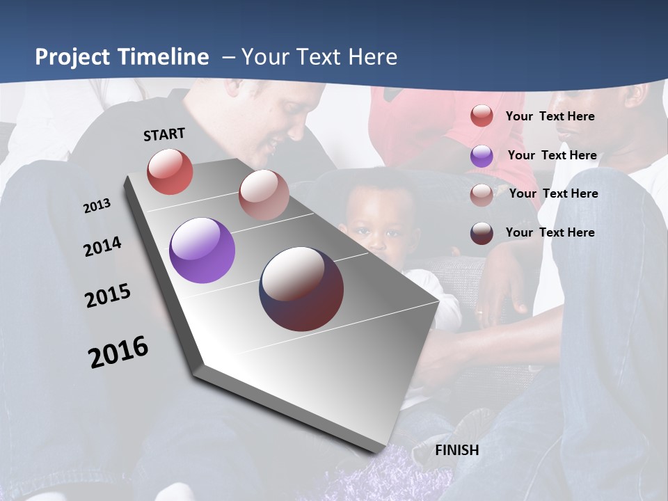 Adult Blue Couple PowerPoint Template