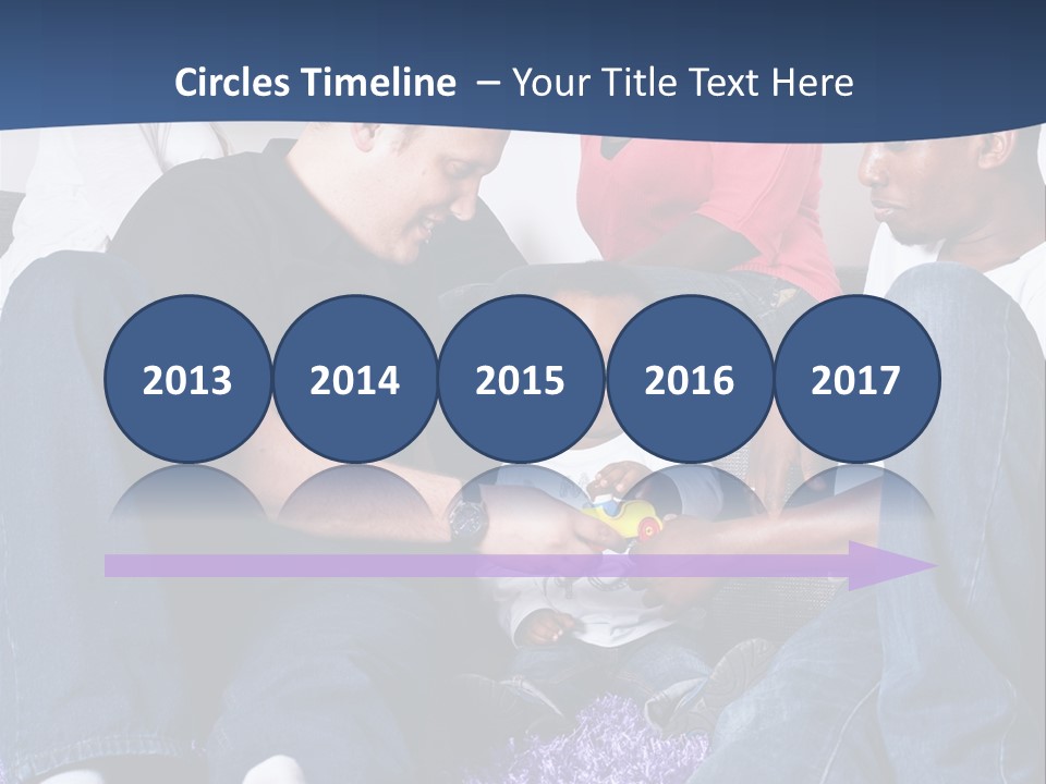 Adult Blue Couple PowerPoint Template