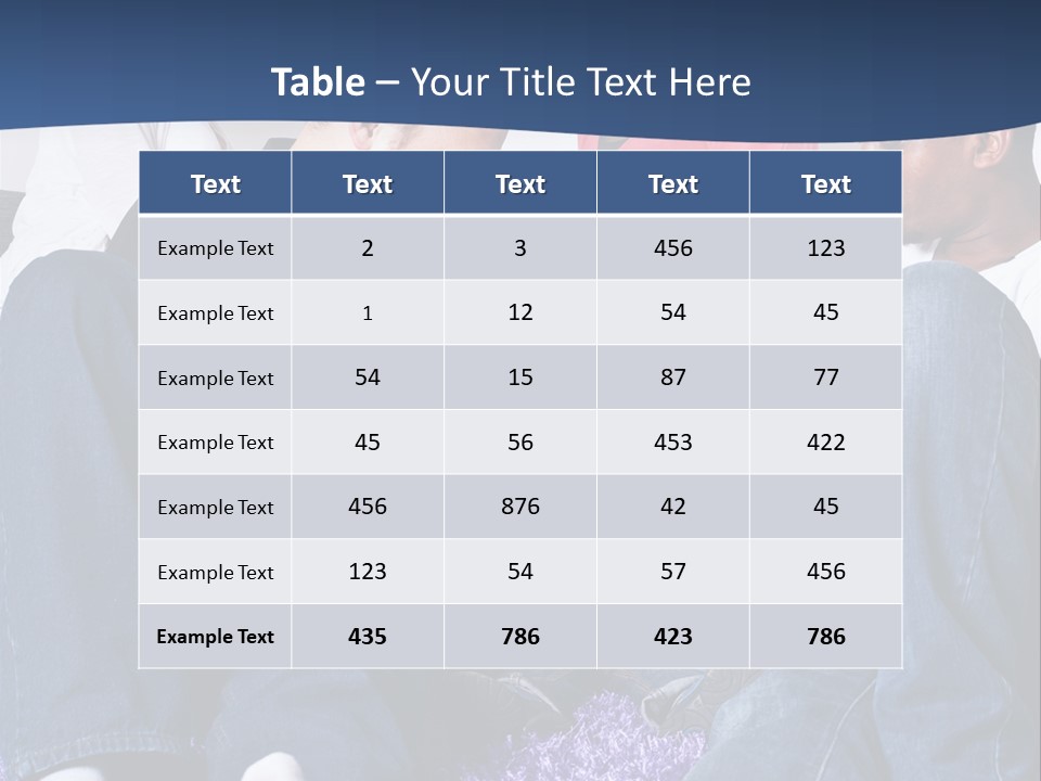 Adult Blue Couple PowerPoint Template