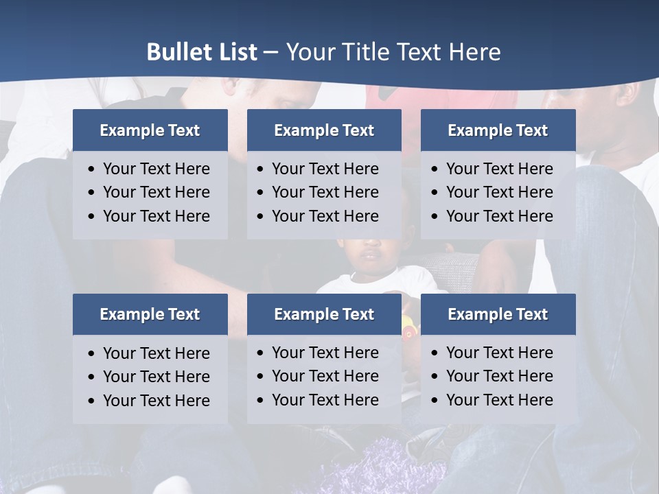 Adult Blue Couple PowerPoint Template