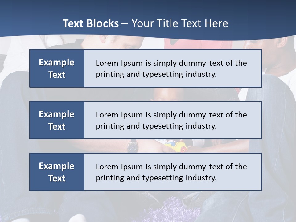 Adult Blue Couple PowerPoint Template