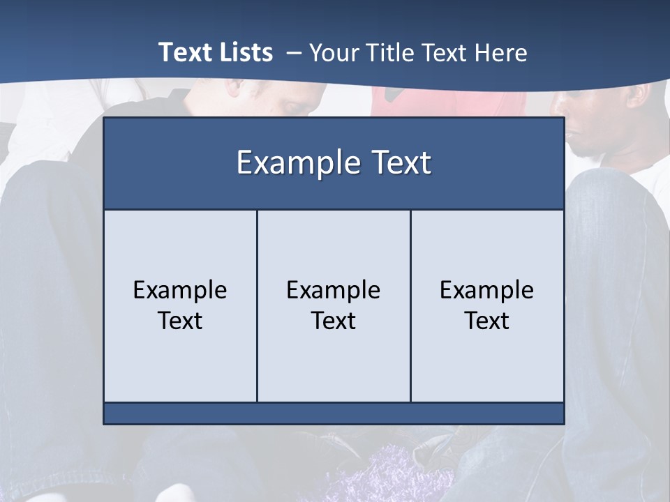Adult Blue Couple PowerPoint Template