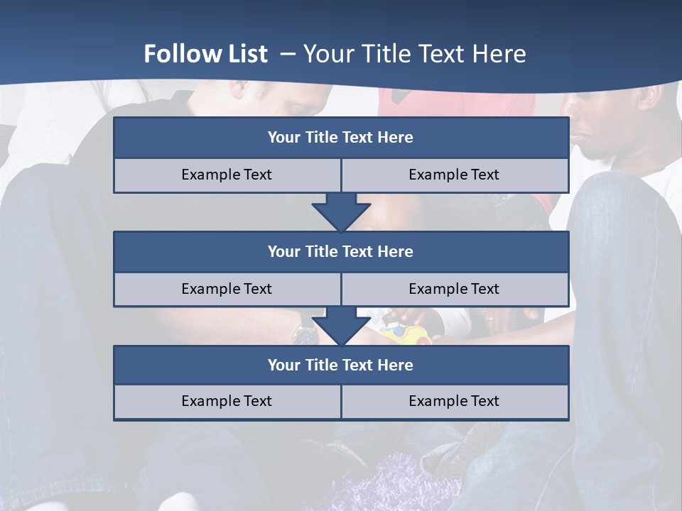 Adult Blue Couple PowerPoint Template